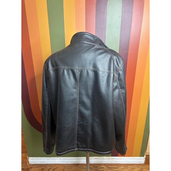 Vintage men’s brown leather jacket stylish Columbia sportswear - size XL vintage - Picture 7 of 8